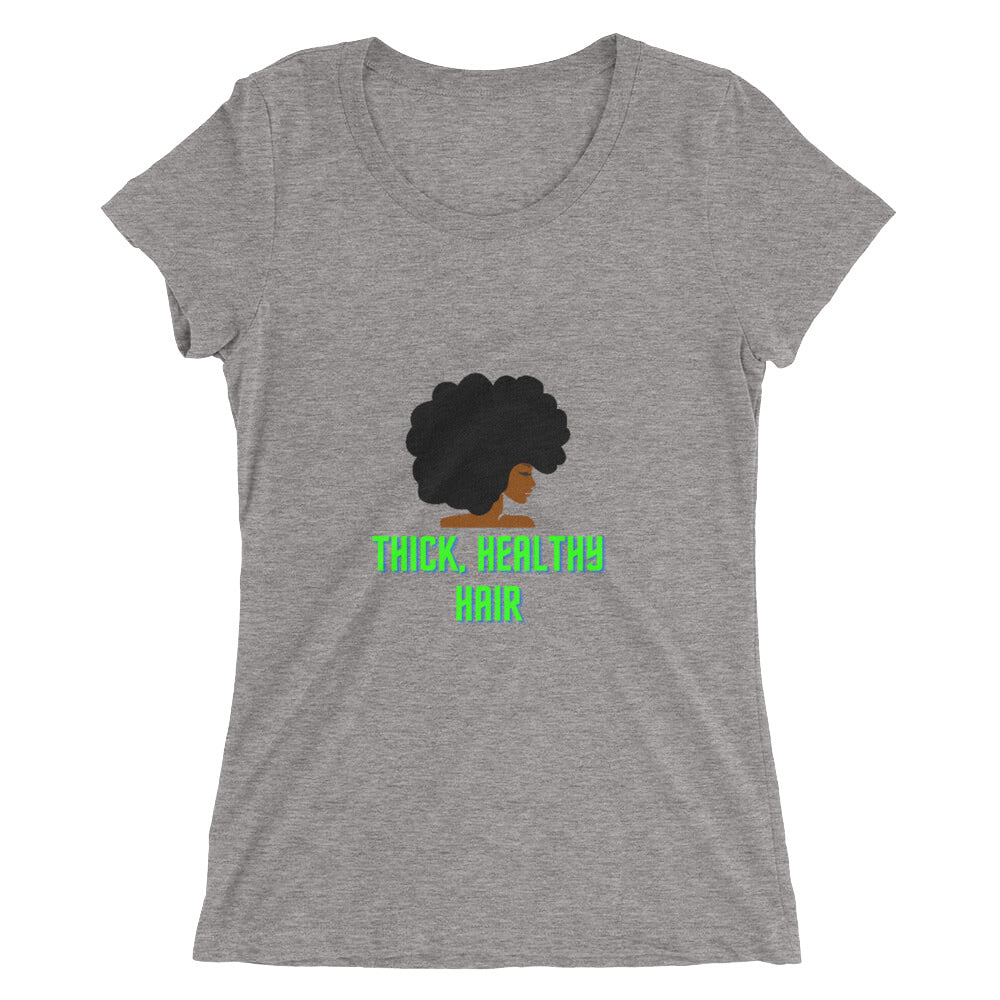 Thick, Healthy Hair Fashion Casual Ladies' Short Sleeve Bella Canvas T-shirt